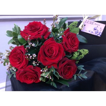6 Red Roses - Charming Romance Valentines Bouquet