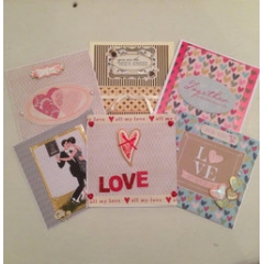 hand made valentines gift card - large