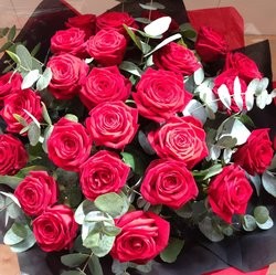 24 Red Roses - Ultimate Luxury Valentines Bouquet 