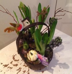 Hyacinth Trug Basket